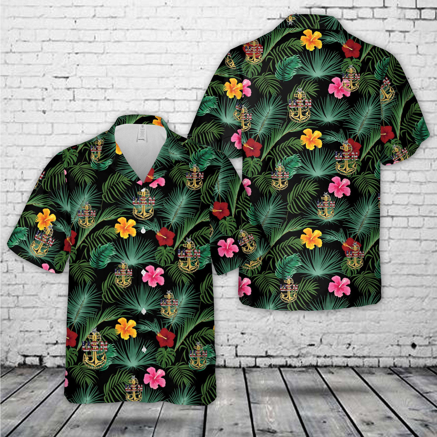USN Senior Chief Coaster Hawaiian Shirt Gift for Men Dad Father Gift for Men Dad Father