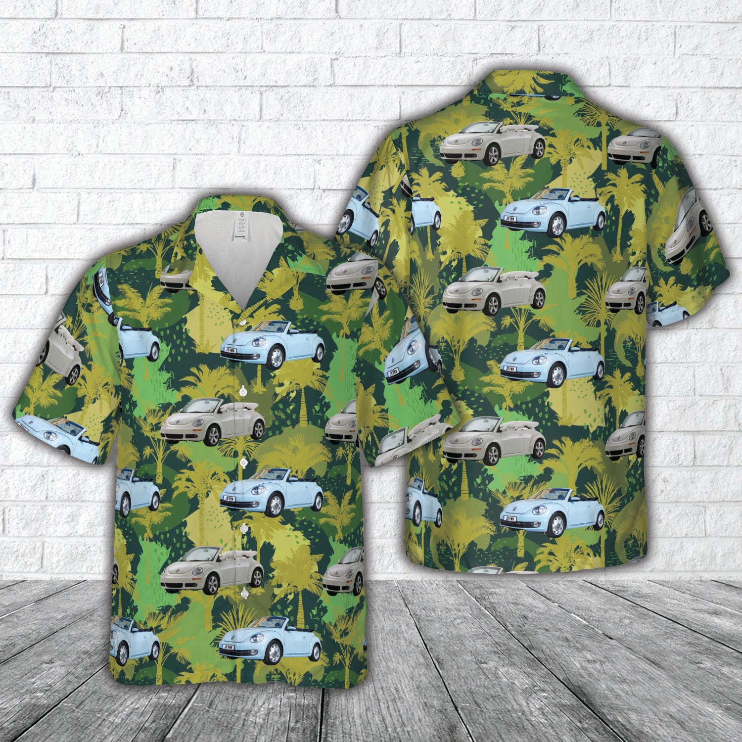VW Beetle Cabrio Hawaiian Shirt Gift for Men Dad Father Gift for Men Dad Father