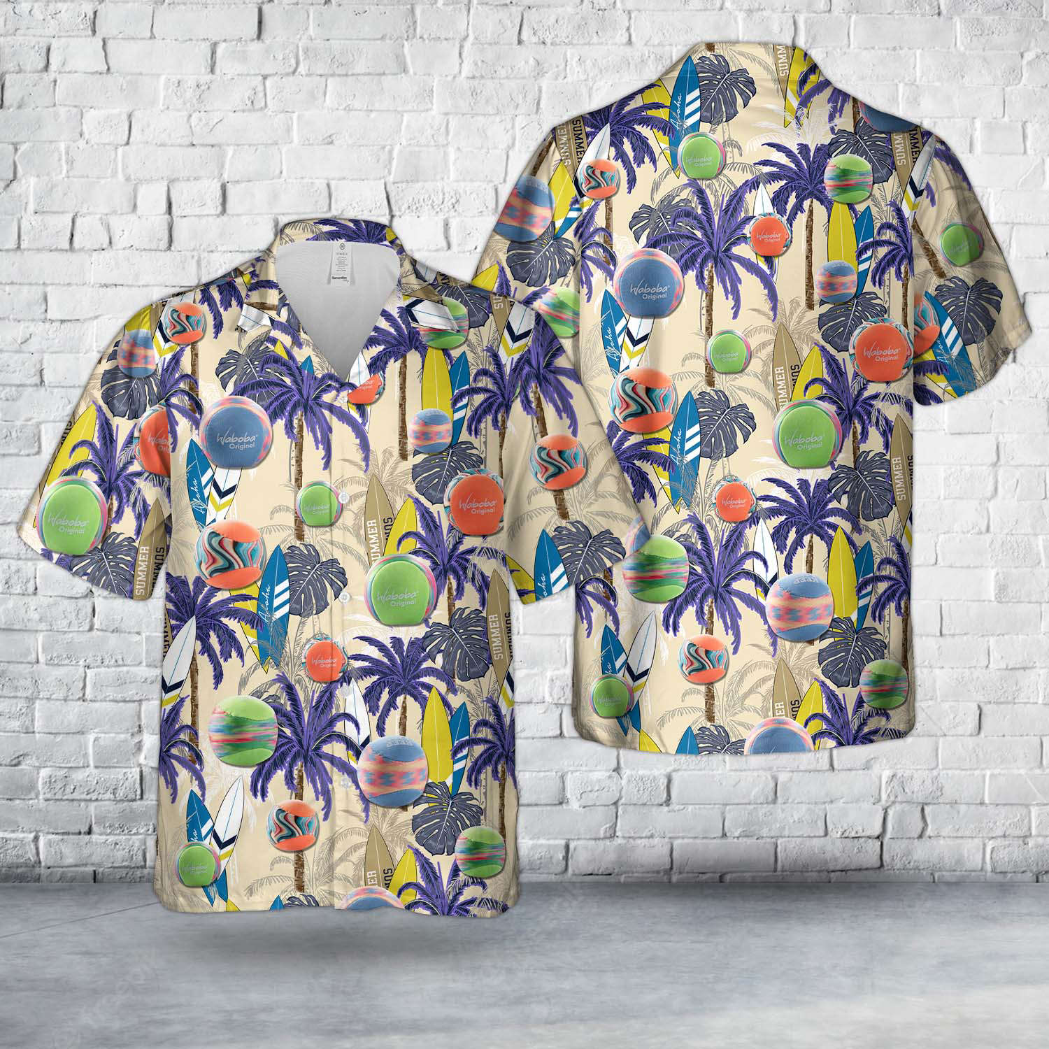 Waboba Original Bold Ball Hawaiian Shirt Gift for Men Dad Father Gift for Men Dad Father