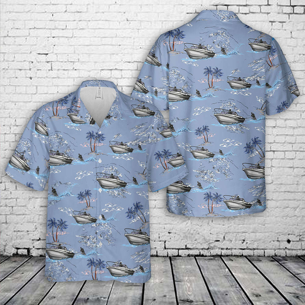 Wakeboarding Hawaiian Shirt Gift for Men Dad Father Gift for Men Dad Father