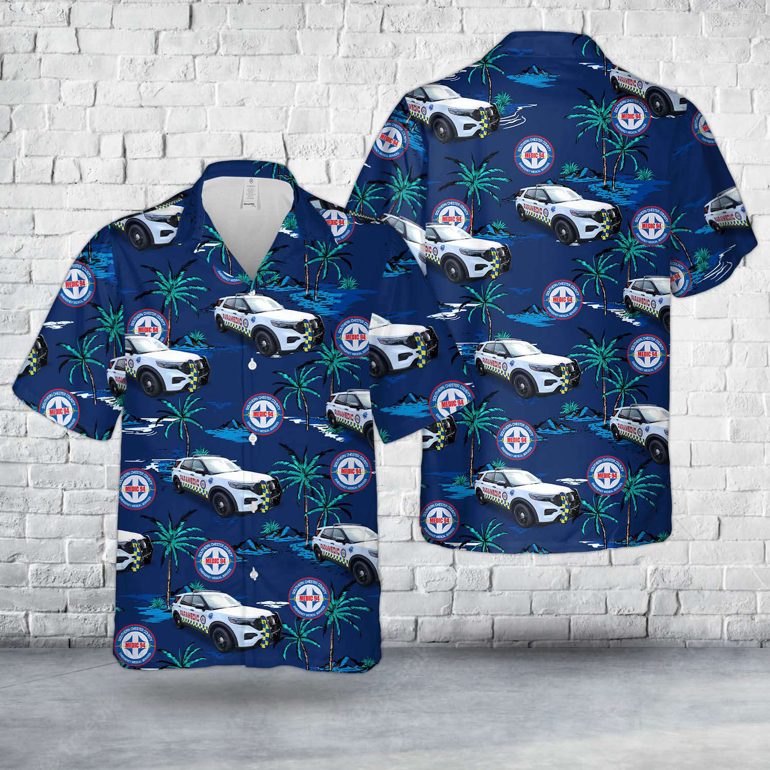 West Grove, Pennsylvania, Southern Chester County Emergency Medical Services,Inc. MEDIC 94 Hawaiian Shirt Gift for Men Dad Father Gift for Men Dad Father