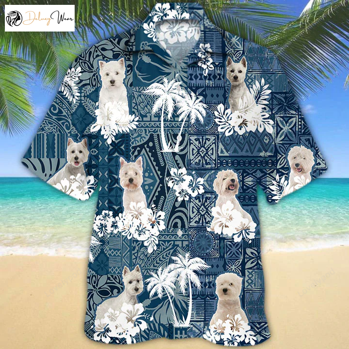 Stylish West Highland White Terrier Hawaiian Shirt Gift for Men Dad Father: Perfect Blend of Fun & Fashion