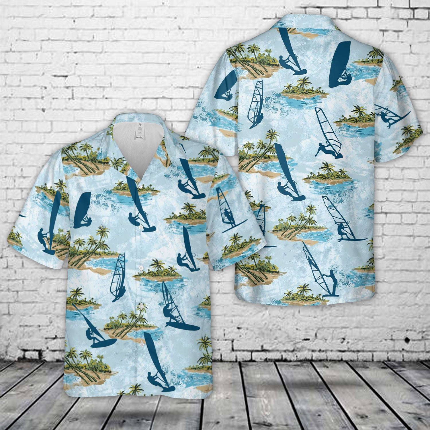 Windsurfing Hawaiian Shirt Gift for Men Dad Father Gift for Men Dad Father