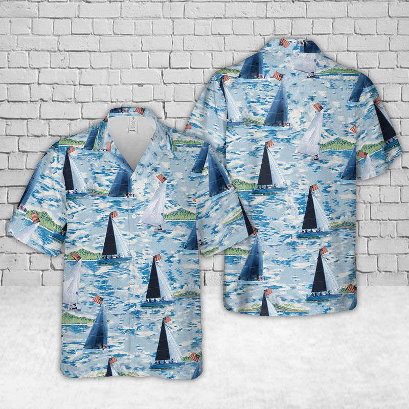 Yacht Club Hawaiian Shirt Gift for Men Dad Father Gift for Men Dad Father