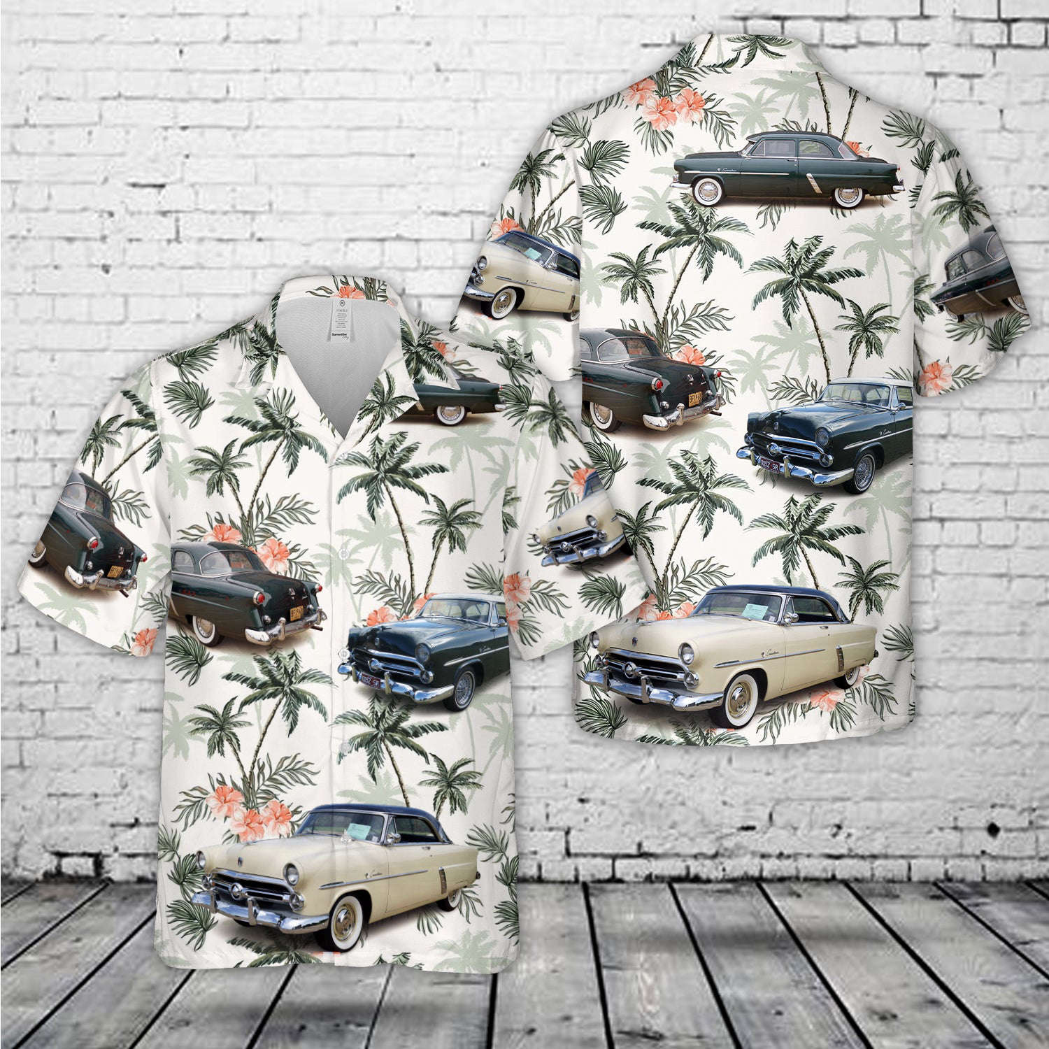 1952 Ford Crestline Victoria Coupe Hawaiian Shirt Gift for Men Dad Father Gift for Men Dad Father