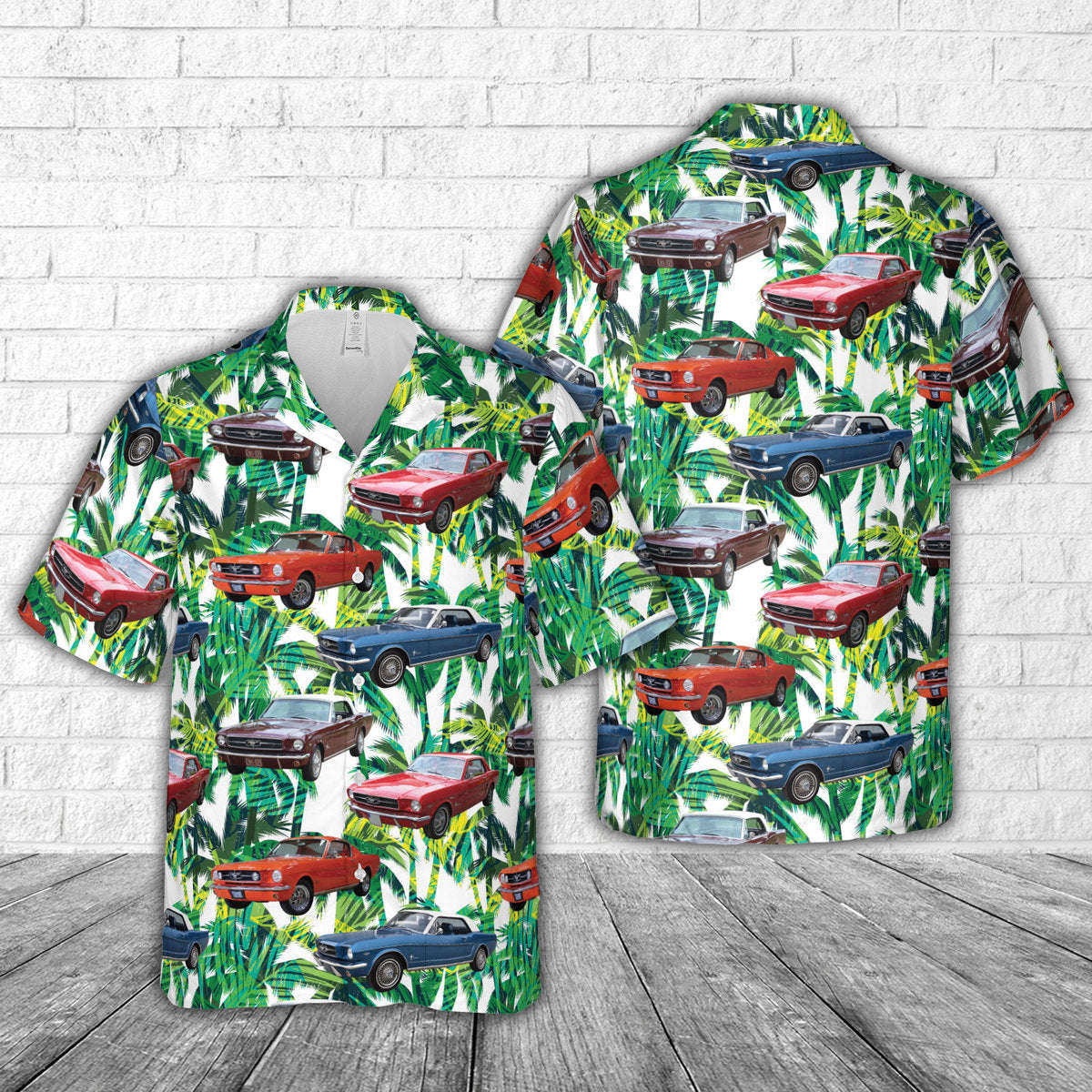 1965 Ford Mustang (First Generation) Hawaiian Shirt Gift for Men Dad Father Gift for Men Dad Father