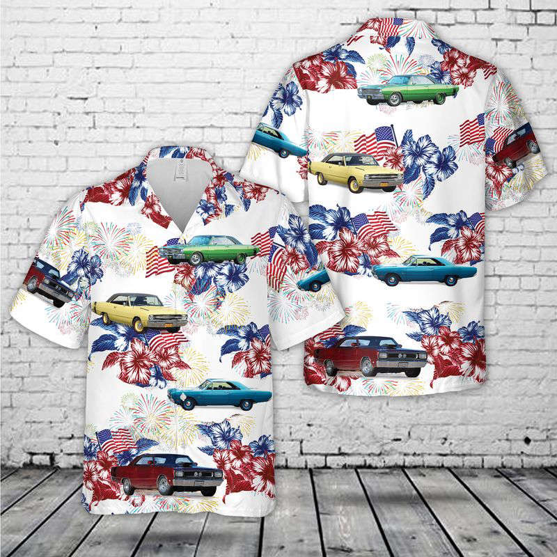 1969 Dodge 4th Of July Hawaiian Shirt Gift for Men Dad Father Gift for Men Dad Father