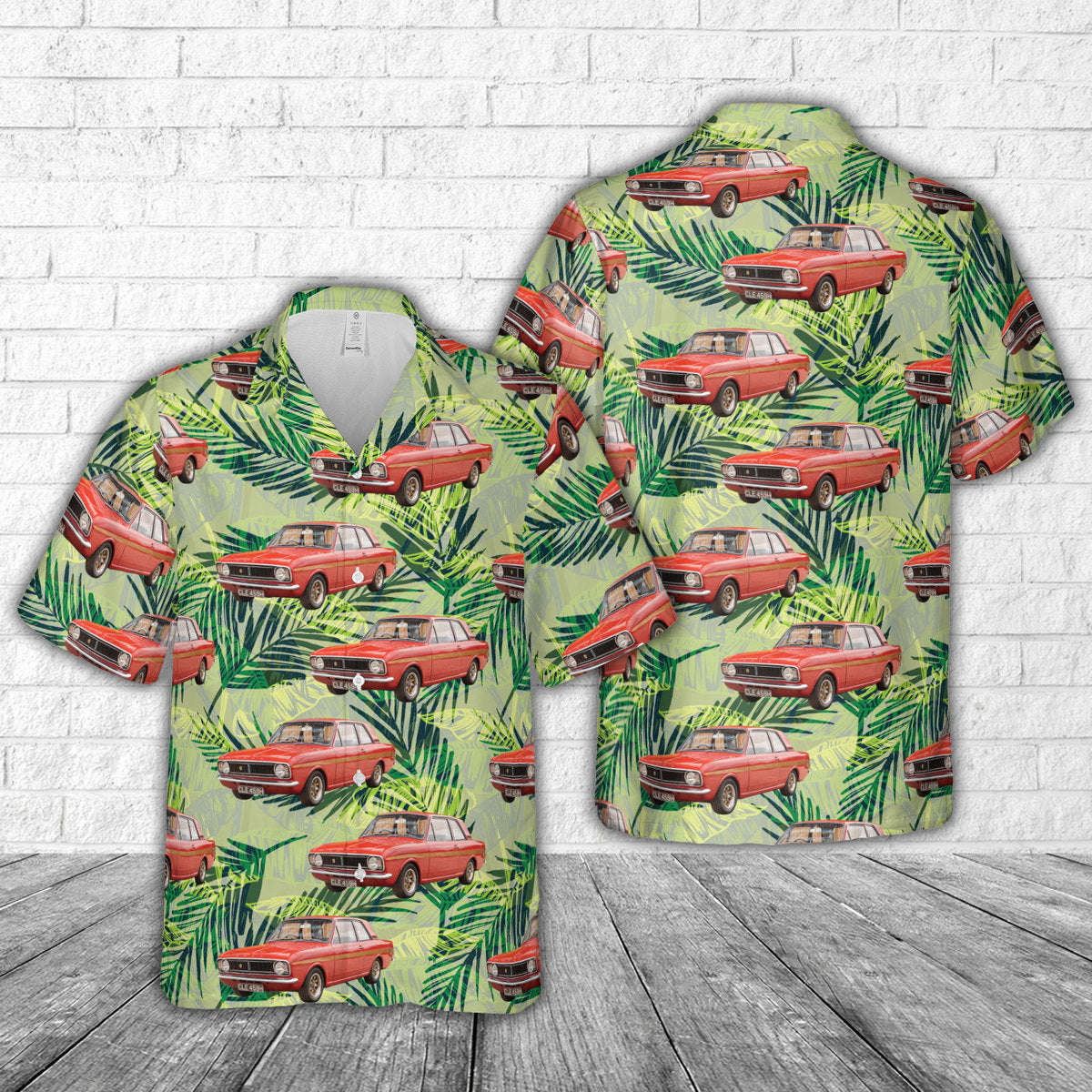 1969 Ford Lotus Cortina Hawaiian Shirt Gift for Men Dad Father Gift for Men Dad Father