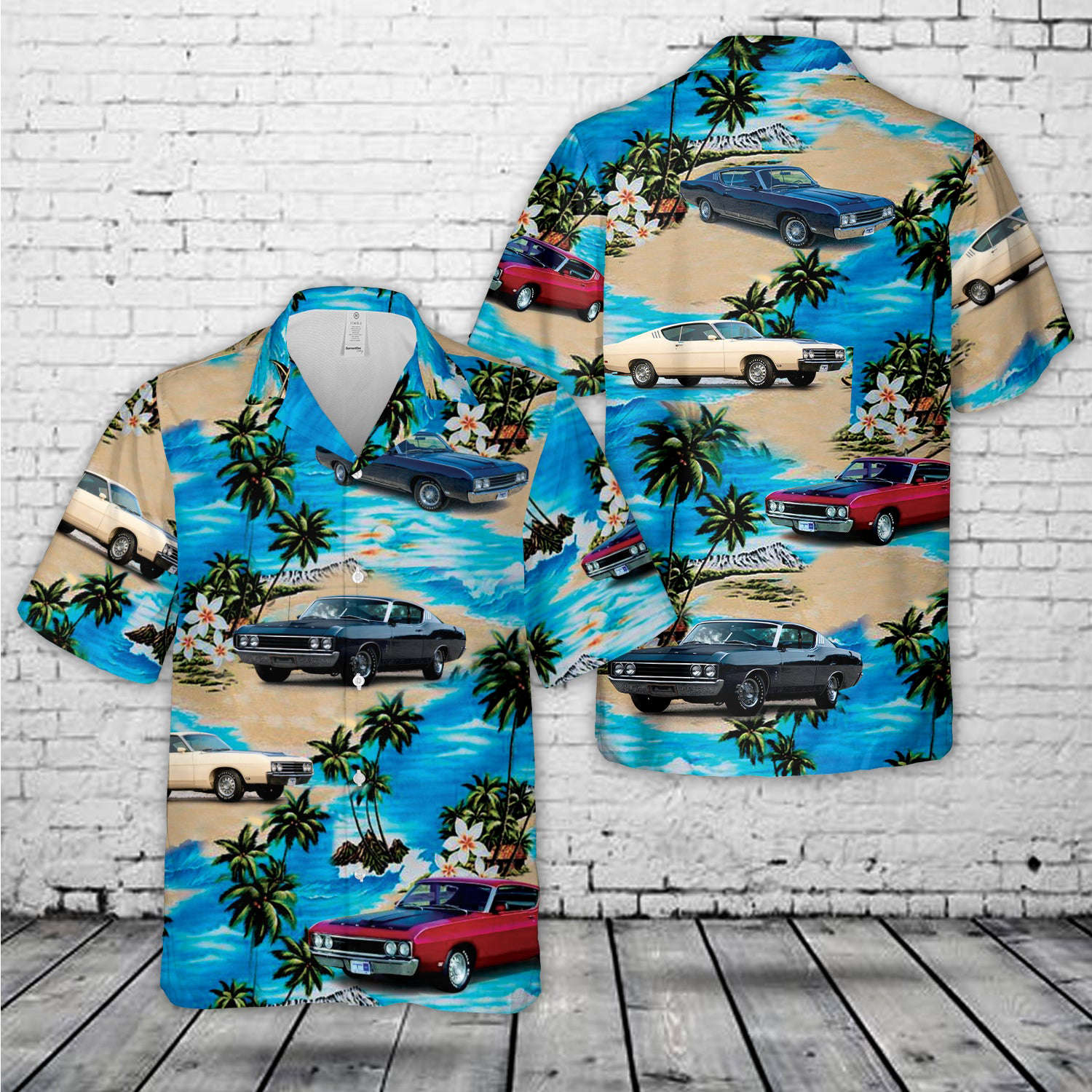1969 Ford Torino Talladega Hawaiian Shirt Gift for Men Dad Father Gift for Men Dad Father