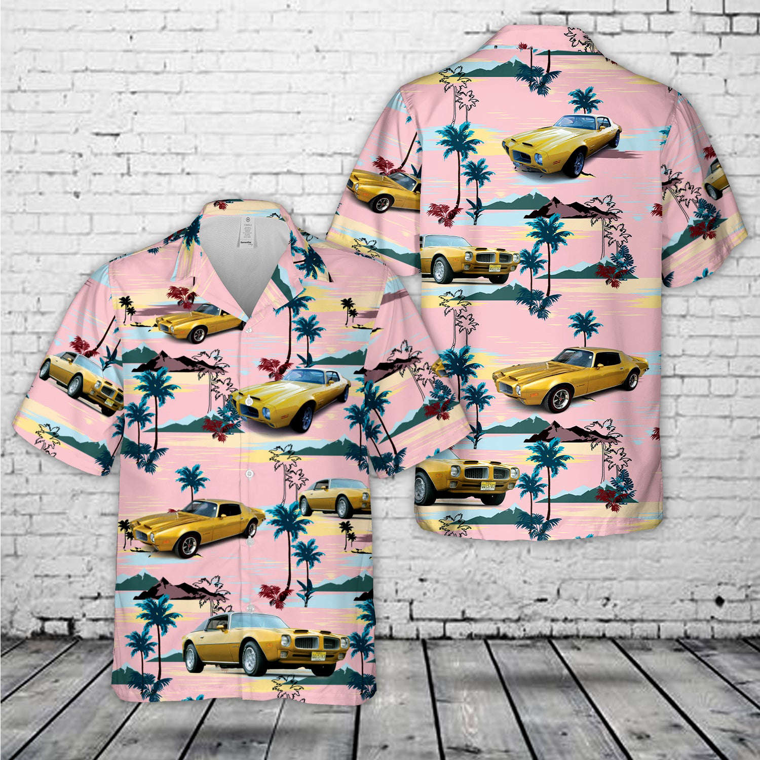 1972 Pontiac Firebird Formula Gold Hawaiian Shirt Gift for Men Dad Father Gift for Men Dad Father