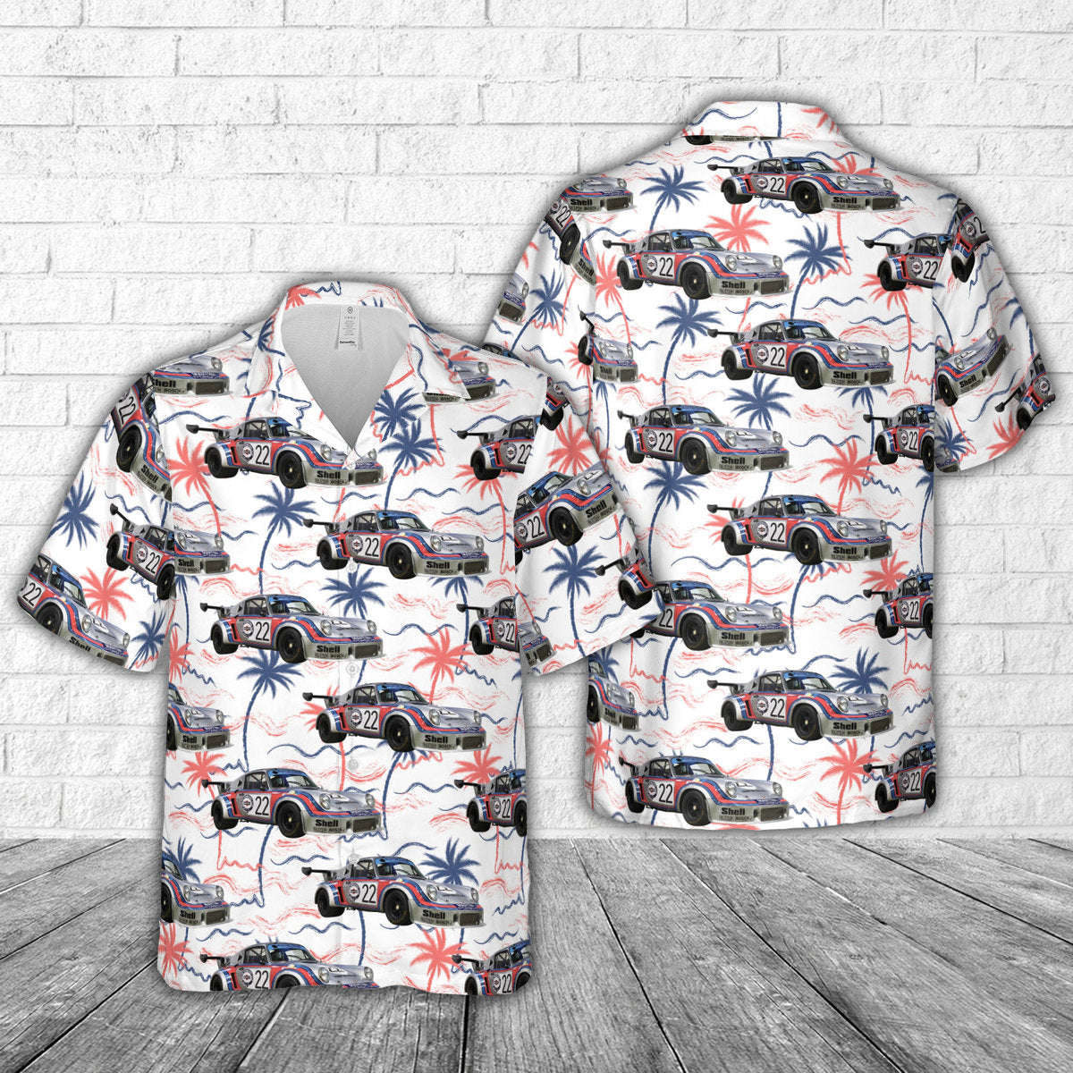 1974 (R13) Martini Racing Porsche 2.1 RSR Hawaiian Shirt Gift for Men Dad Father Gift for Men Dad Father