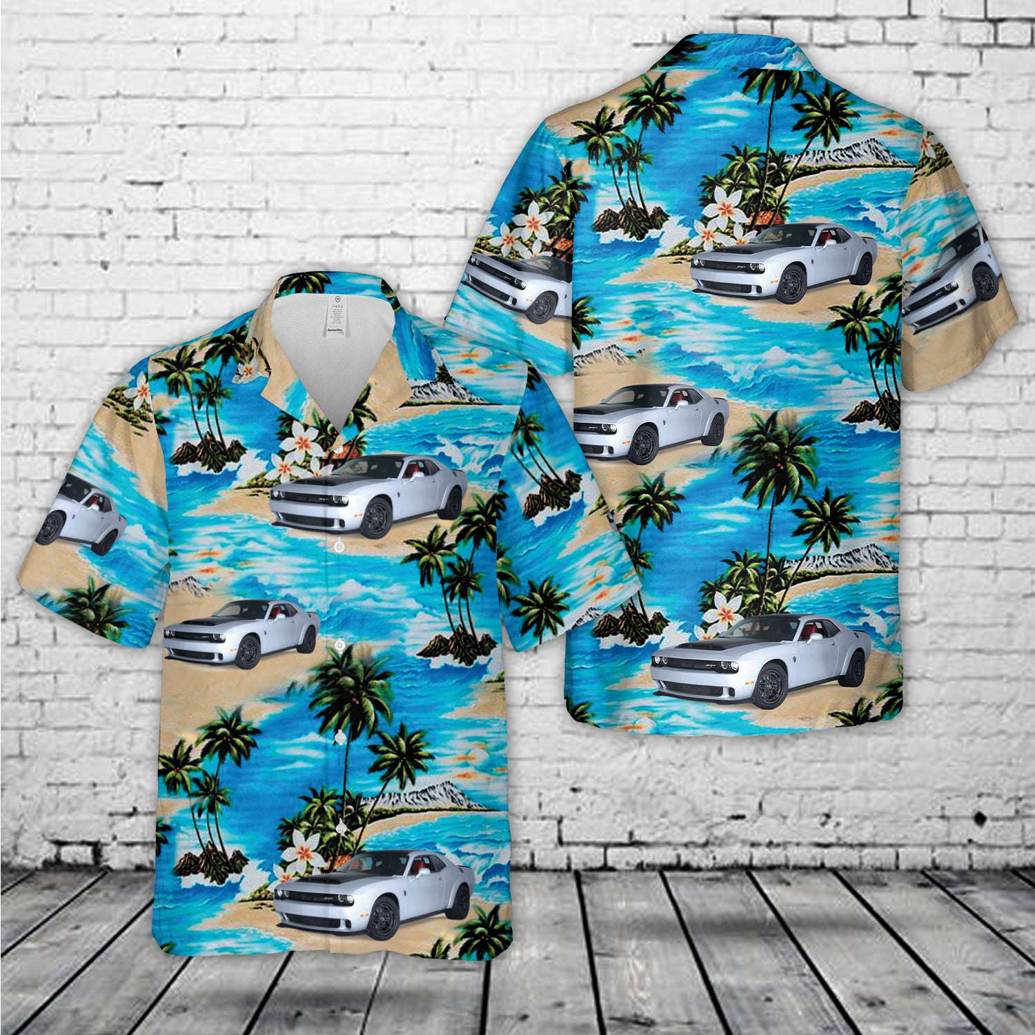 2023 Dodge Challenger SRT Demon 170 Hawaiian Shirt Gift for Men Dad Father Gift for Men Dad Father