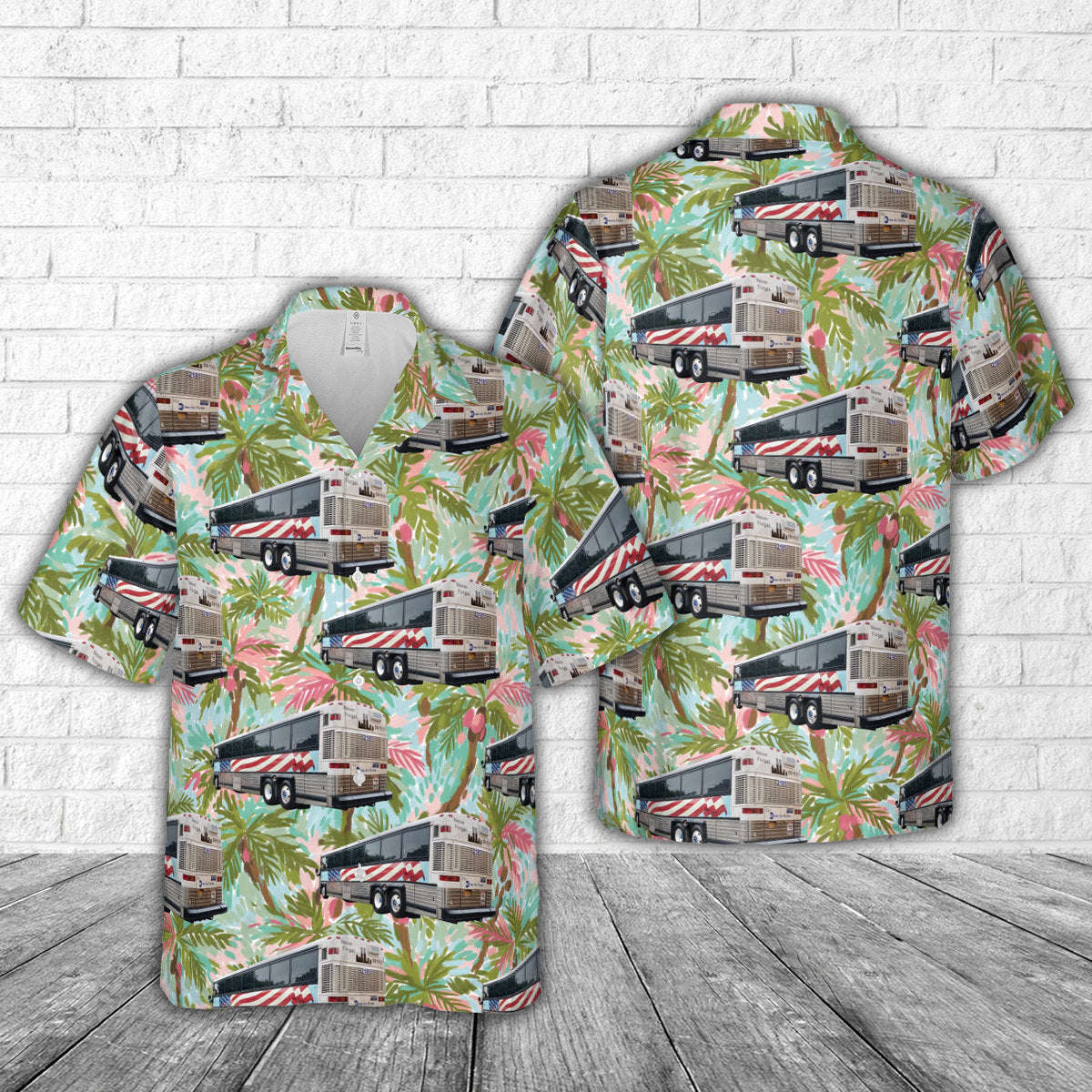 2185 (NY-MTA-AT6845) New York Hawaiian Shirt Gift for Men Dad Father Gift for Men Dad Father