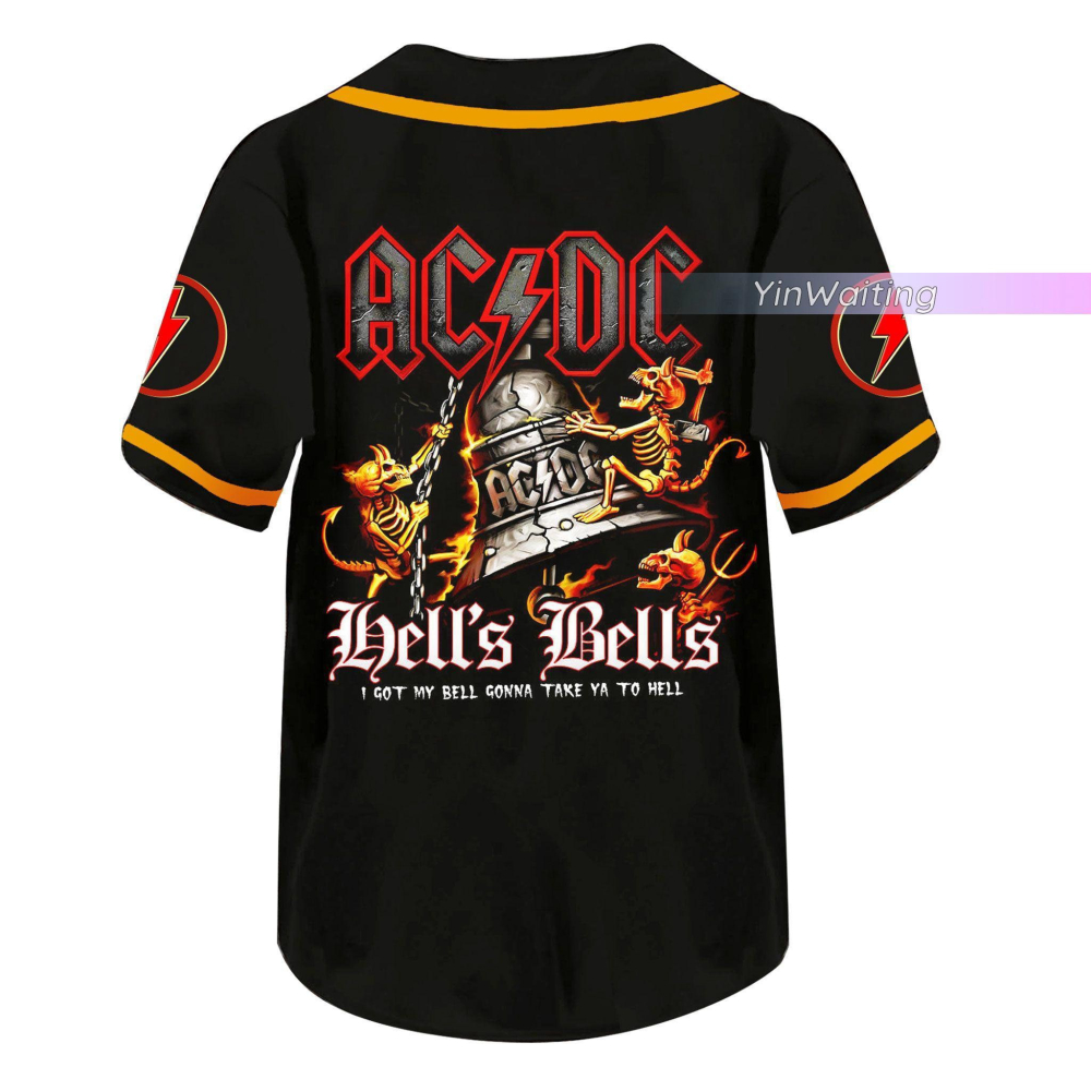 ACDC Baseball Jersey and Shirt: The Ultimate Rock and Roll T-Shirt for ACDC Fans Perfect Baseball Uniform & Gift