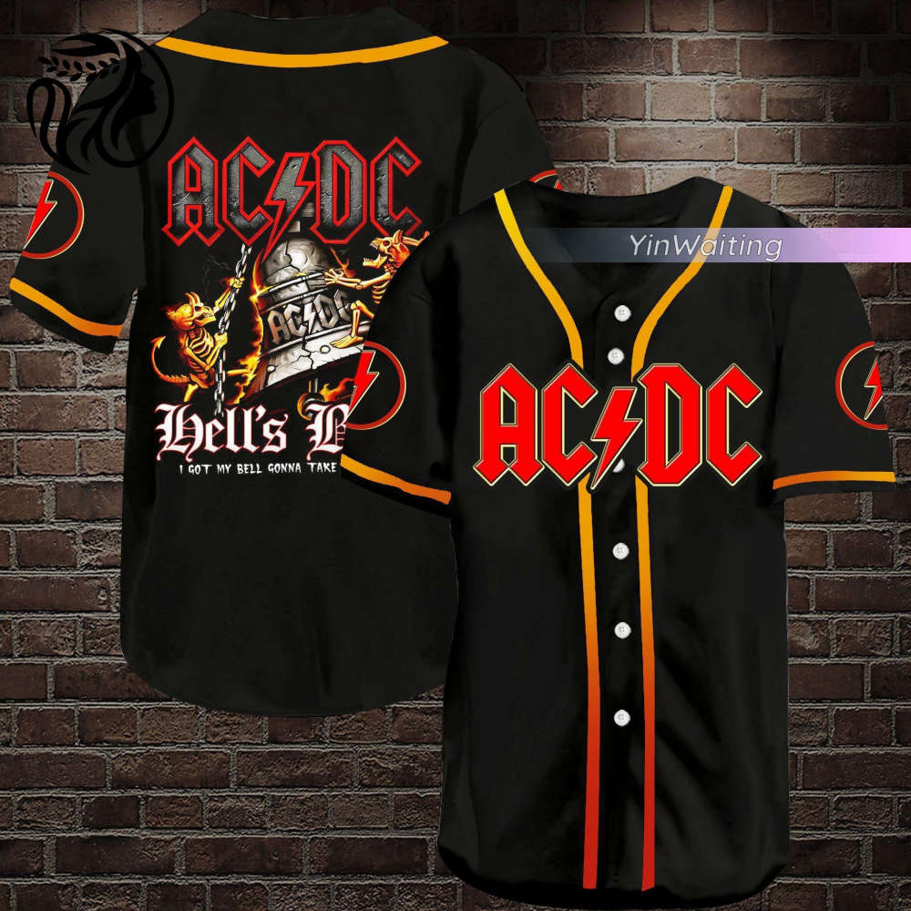 ACDC Baseball Jersey and Shirt: The Ultimate Rock and Roll T-Shirt for ACDC Fans Perfect Baseball Uniform & Gift
