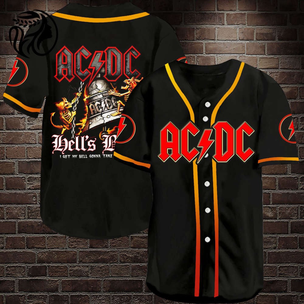 Rock Out in Style with ACDC Got My Bell Baseball Jersey Shirt – Authentic Band Merch for Die-Hard Fans!