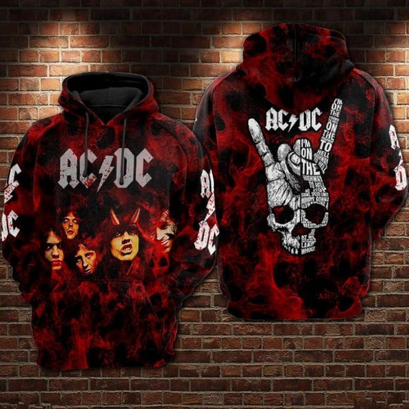 Stay Cool with our AcDc 3D Zip Hoodie – Ultimate Comfort and Style