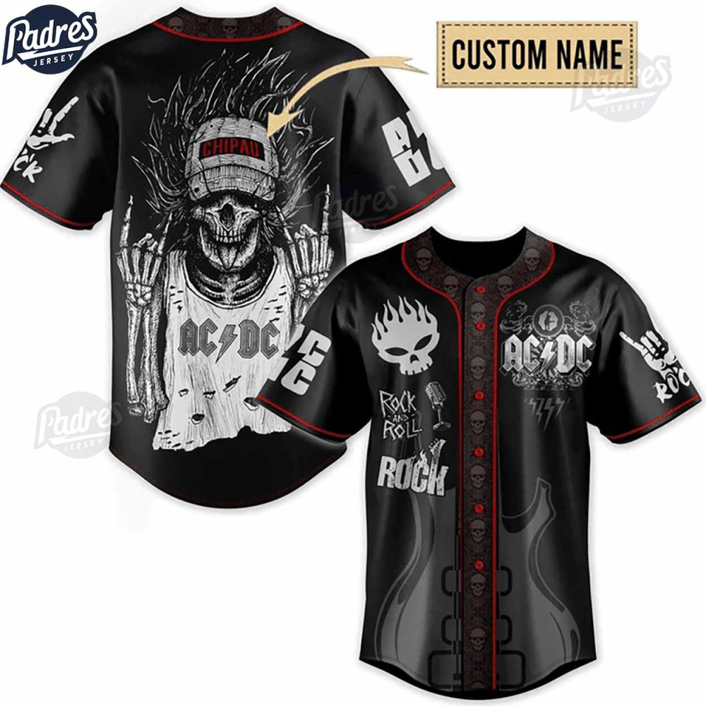 ACDC Rock And Roll Custom Baseball Jersey: Show Your Passion in Style!
