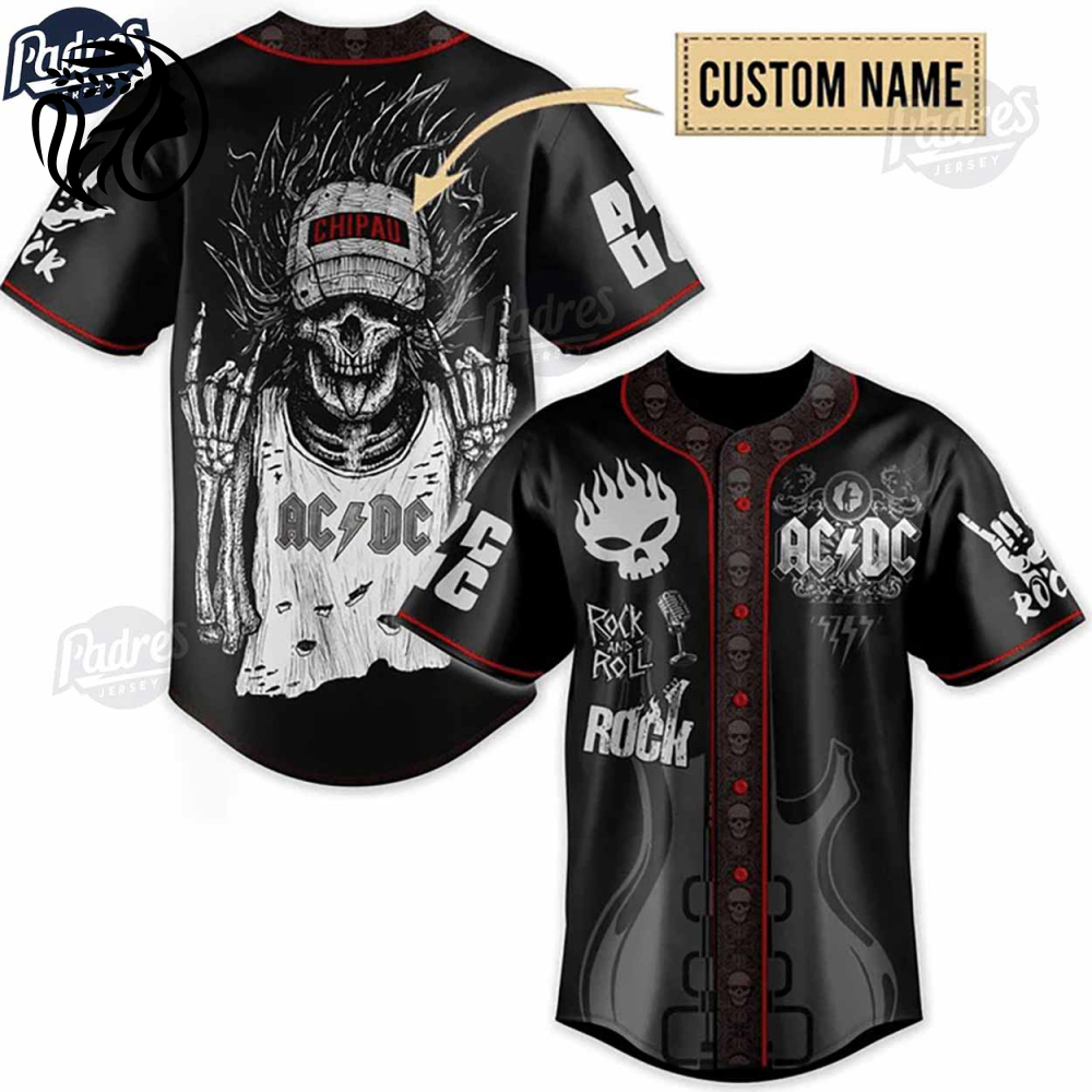 ACDC Rock And Roll Custom Baseball Jersey: Show Your Passion in Style!
