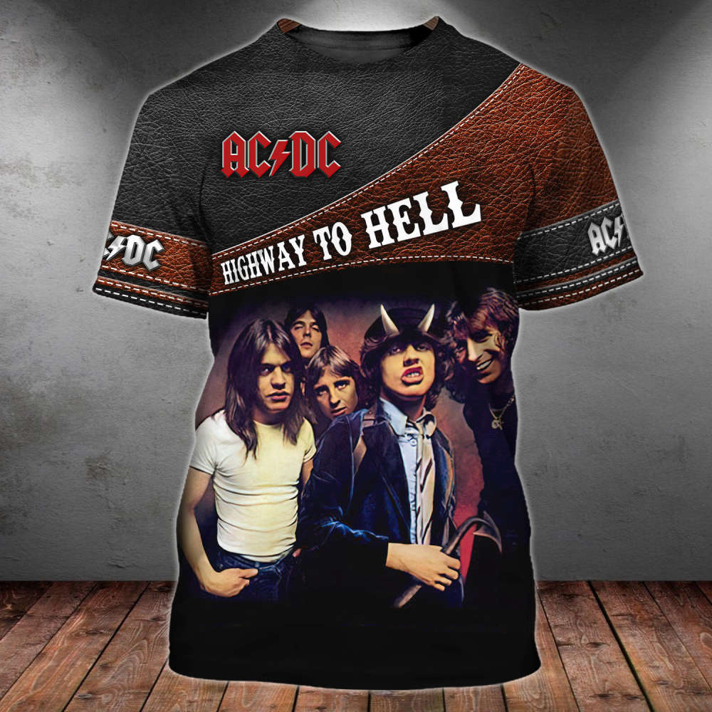 ACDC Rock Band 3D TShirt Zip Hoodie – Highway To Hell Design for Ultimate Fans