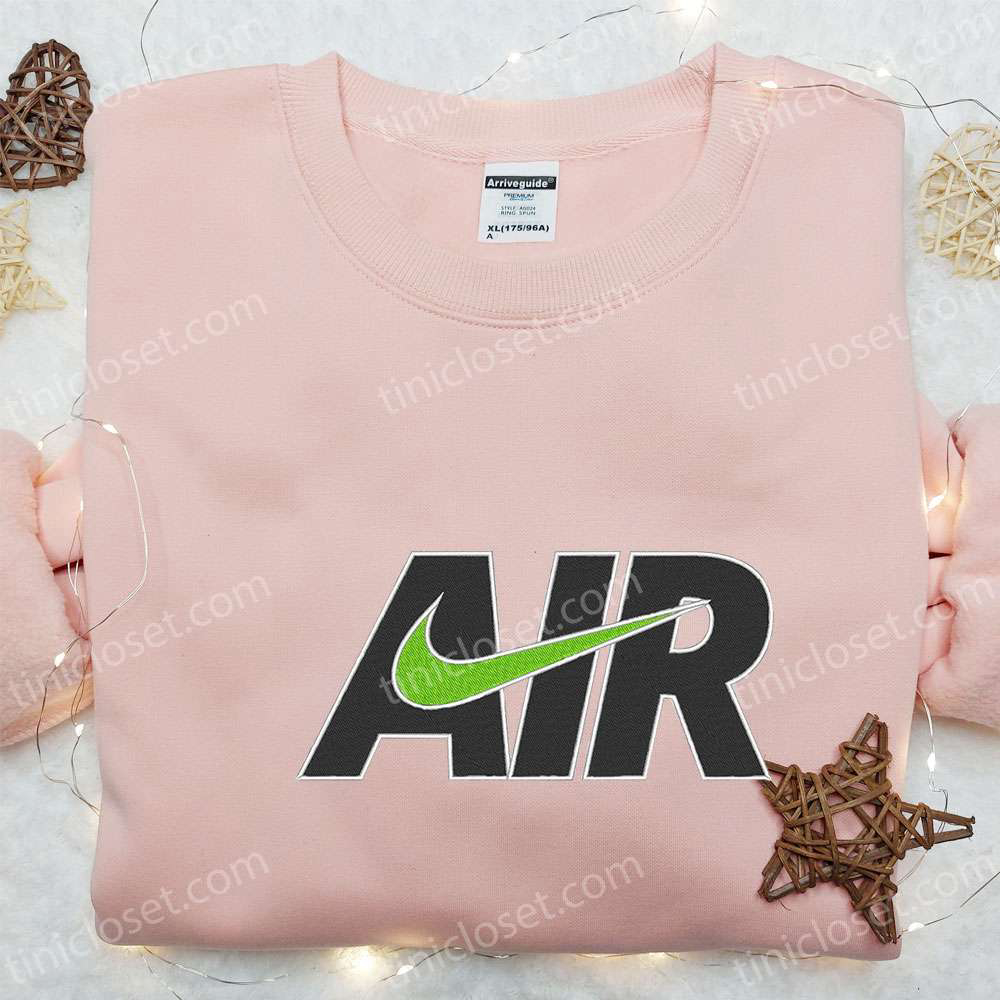 Air x Swoosh Embroidered Sweatshirt: Nike Inspired Shirt Perfect Family Gift