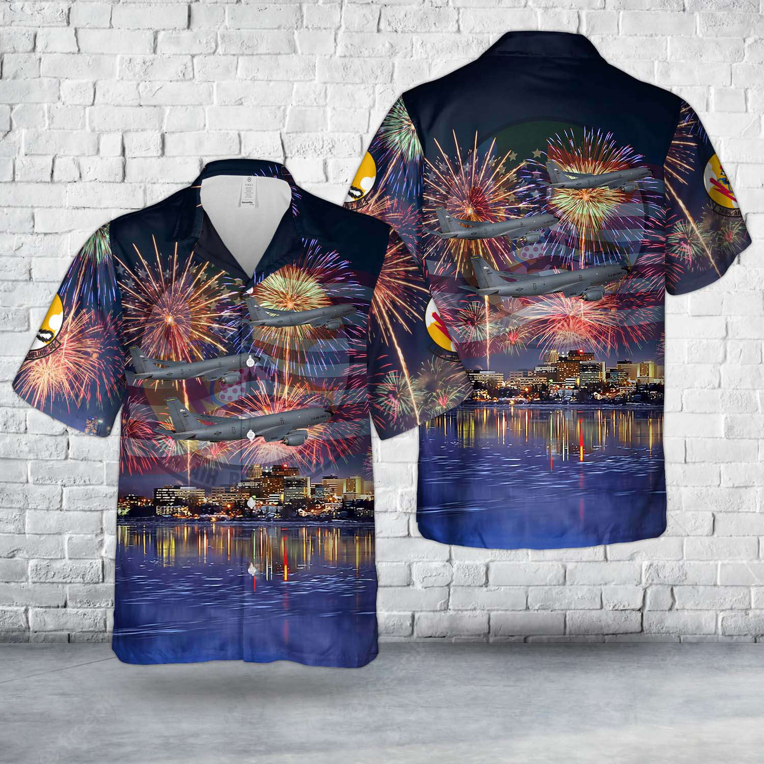Alaska Air National Guard 168th Air Refueling Wing Boeing KC-135R Stratotanker, 4th Of July Hawaiian Shirt Gift for Men Dad Father Gift for Men Dad Father