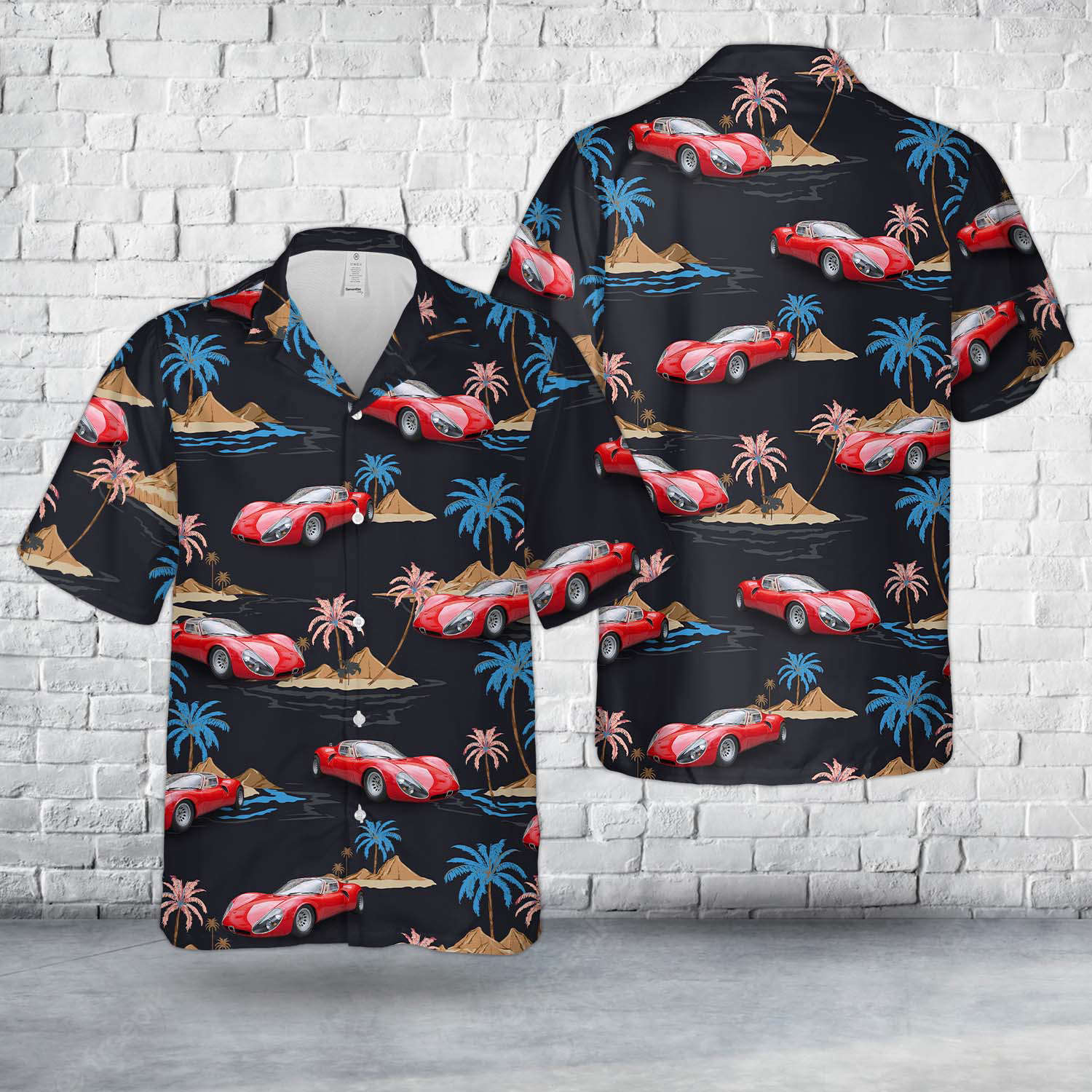 Alfa Romeo 33 Stradale Hawaiian Shirt Gift for Men Dad Father Gift for Men Dad Father