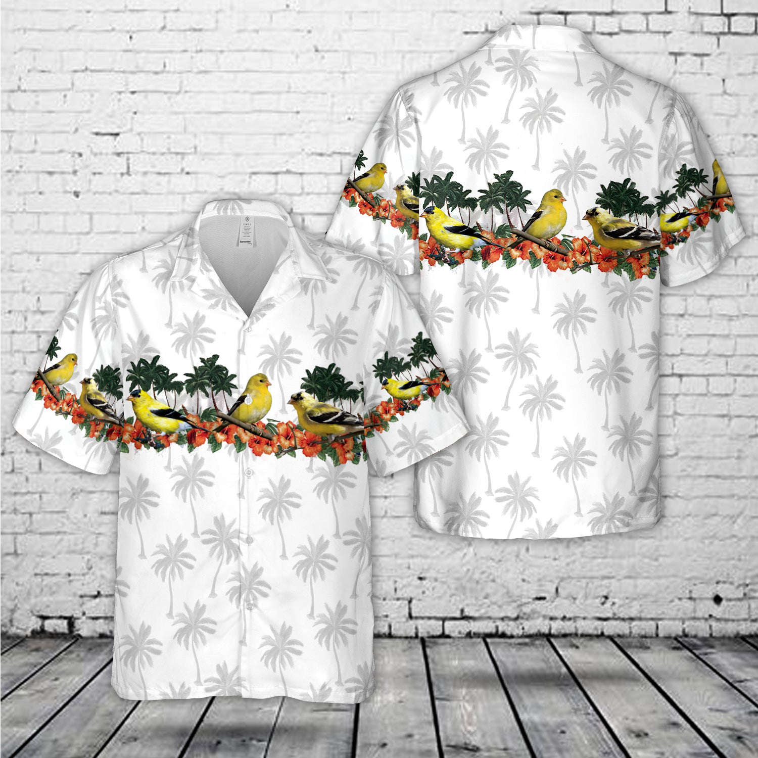American Goldfinch Bird Hawaiian Shirt Gift for Men Dad Father Gift for Men Dad Father