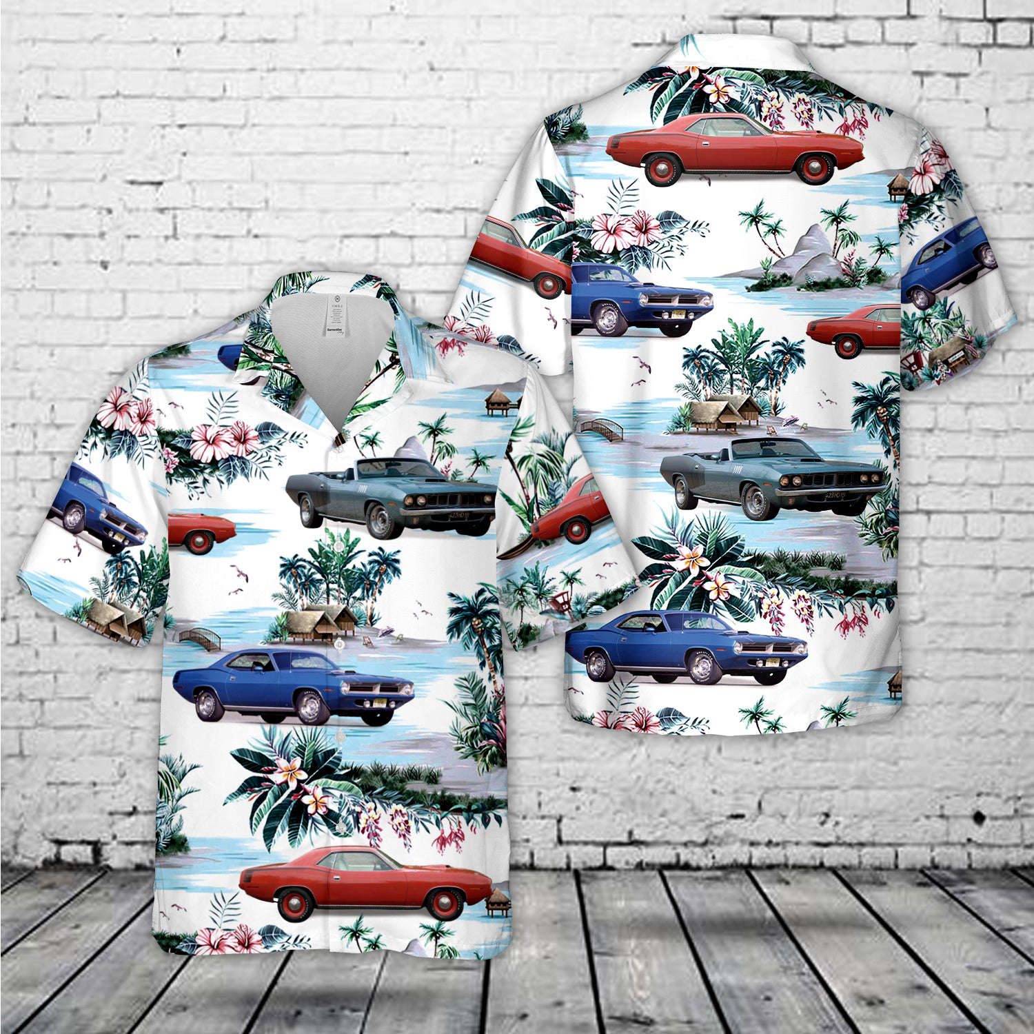 American Muscle Car 1970 Hawaiian Shirt Gift for Men Dad Father Gift for Men Dad Father