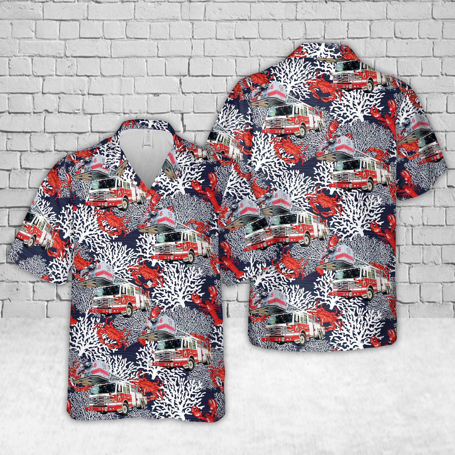 Amherst, New York, Ellicott Creek Volunteer Fire Company Hawaiian Shirt Gift for Men Dad Father Gift for Men Dad Father
