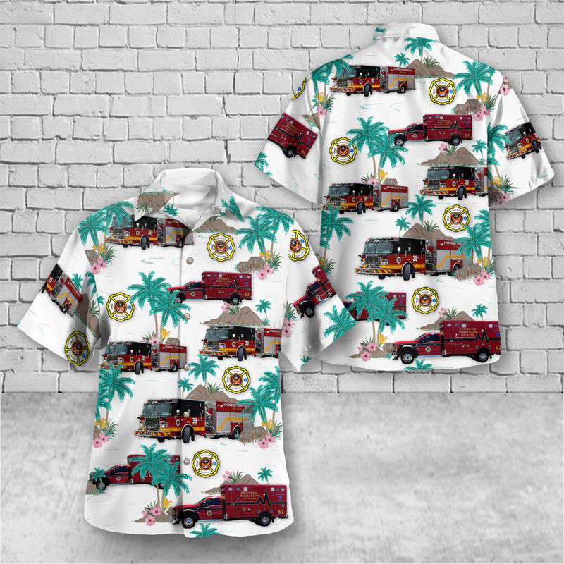 Anchorage Middletown Fire & EMS Hawaiian Shirt Gift for Men Dad Father Gift for Men Dad Father