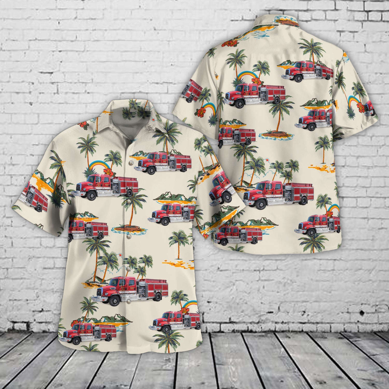 Anderson, South Carolina, Anderson County Fire Service/ Starr Fire Department Station 4 Hawaiian Shirt Gift for Men Dad Father Gift for Men Dad Father