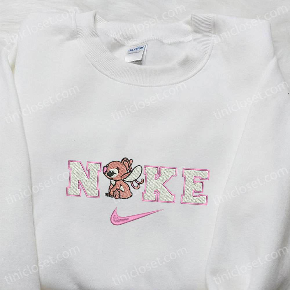 Angel x Nike Cartoon Embroidered Sweatshirt: Best Nike Inspired Hoodie Perfect Birthday Gift