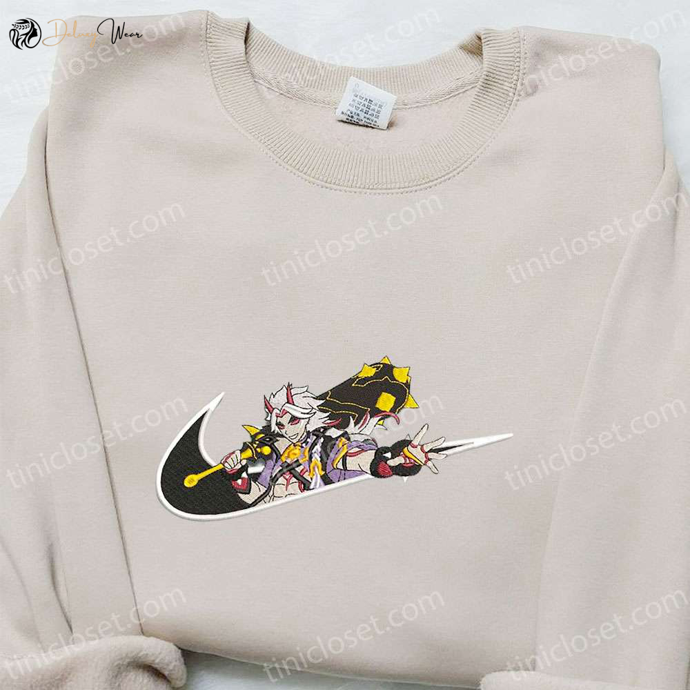 Arataki Itto x Swoosh Game Embroidered Hoodie & Shirt: Best Nike-Inspired Gift Ideas for Family