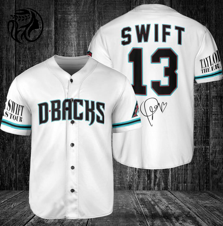 Arizona Diamondbacks Taylor Swift Fan Baseball Jersey Gift for Men Dad Arizona Diamondbacks Taylor Swift Fan Baseball Jersey Gift for Men Dad