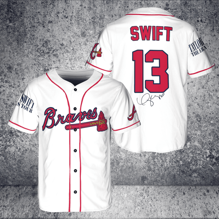 Atlanta Braves Taylor Swift Fan Baseball Jersey  – Gift for Men Women