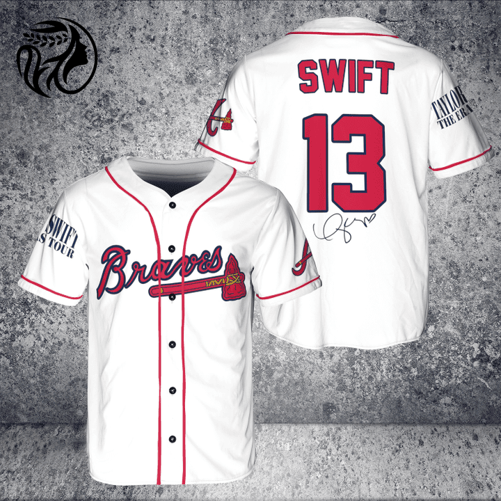 Atlanta Braves Taylor Swift Fan Baseball Jersey  - Gift for Men Women