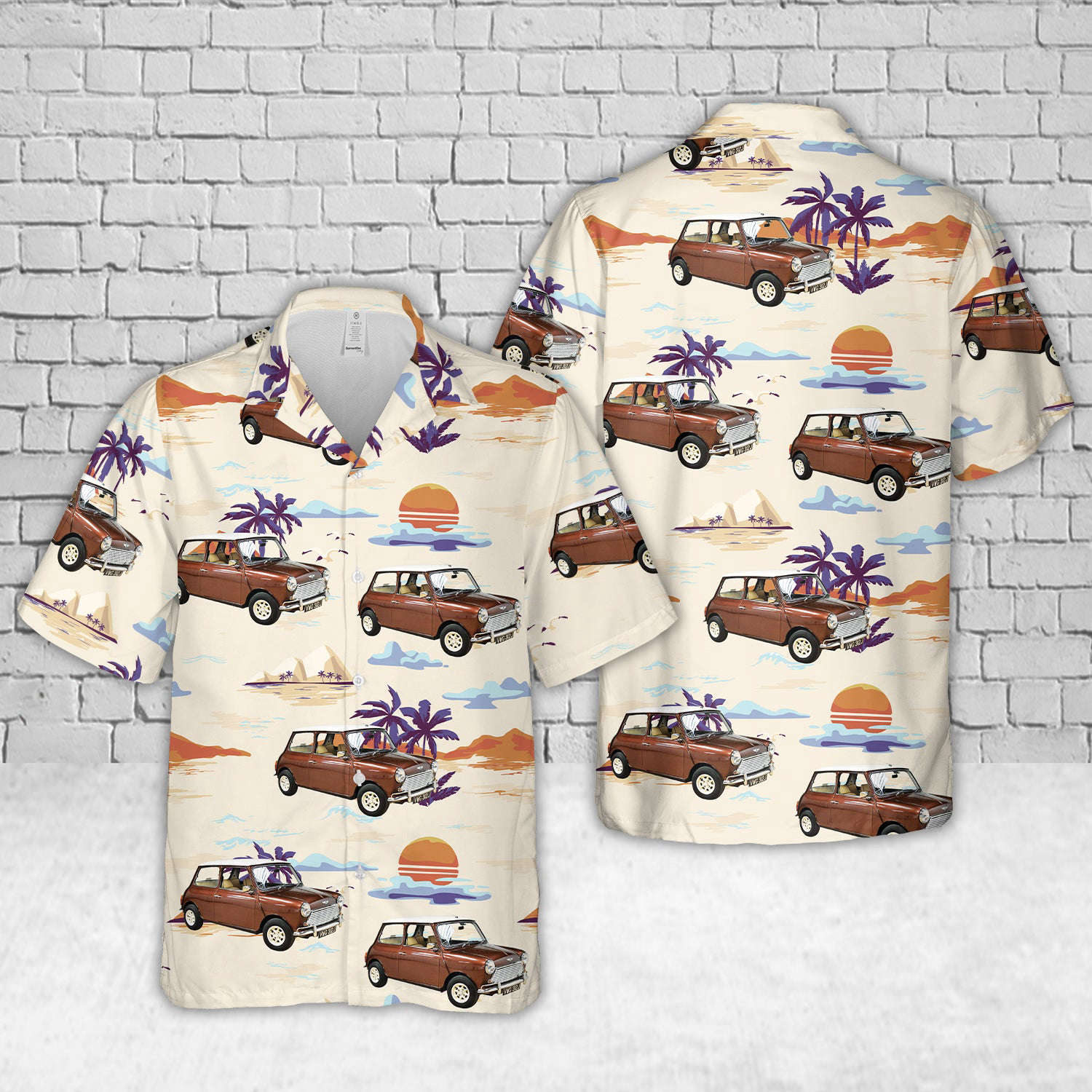 Austin Mini Cooper S Replica 1971 1340CC Hawaiian Shirt Gift for Men Dad Father Gift for Men Dad Father