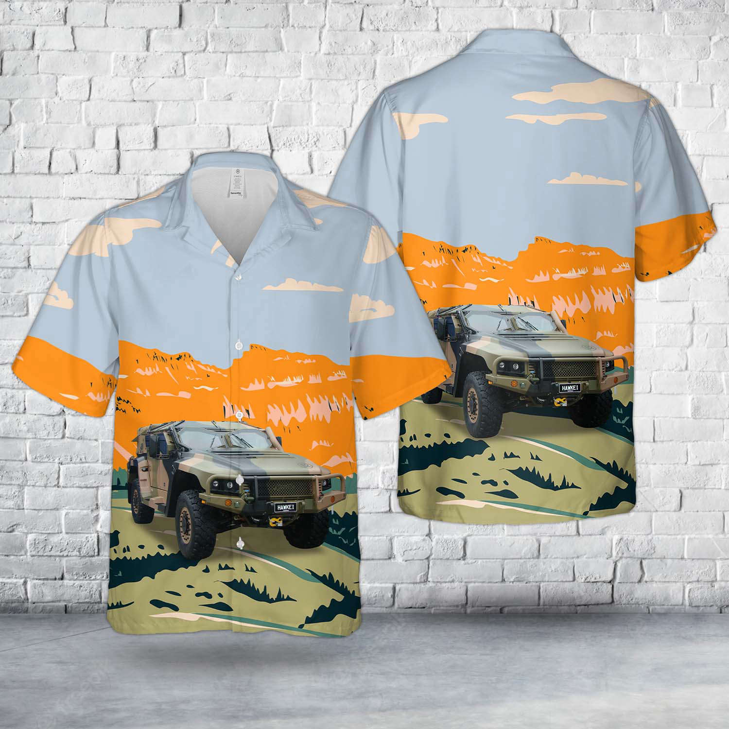 Australian Army Hawkei Light Utility Vehicles Hawaiian Shirt Gift for Men Dad Father Gift for Men Dad Father