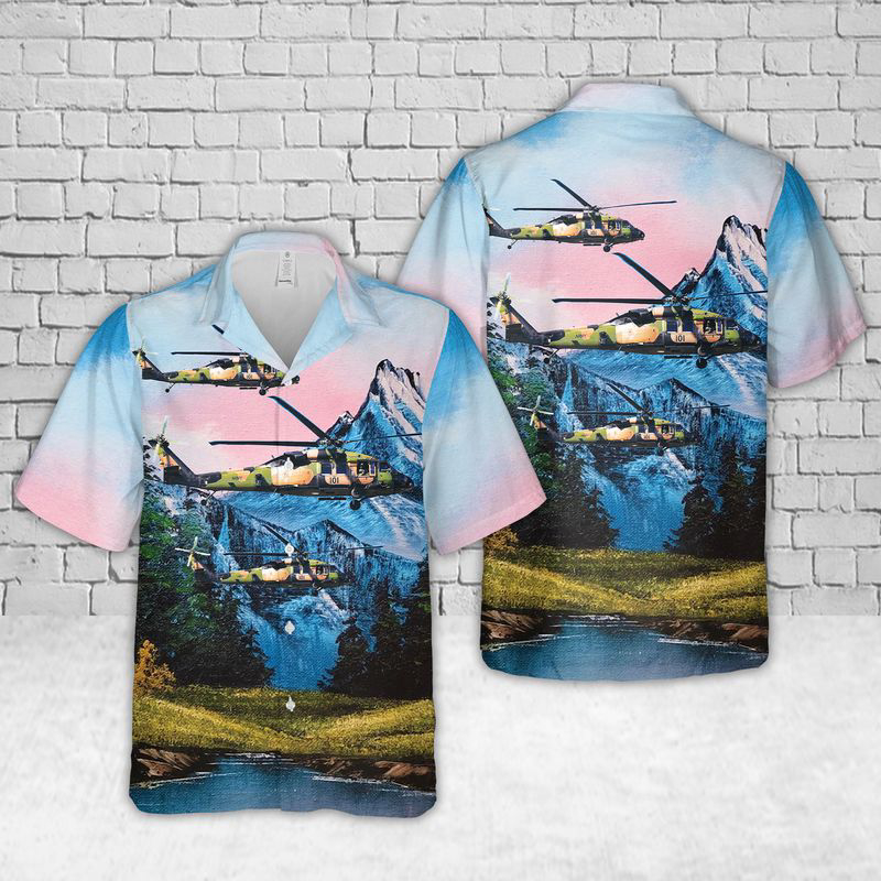 Australian Army Sikorsky S-70A-9 Blackhawk A25-101 “Pegasus” Hawaiian Shirt Gift for Men Dad Father Gift for Men Dad Father