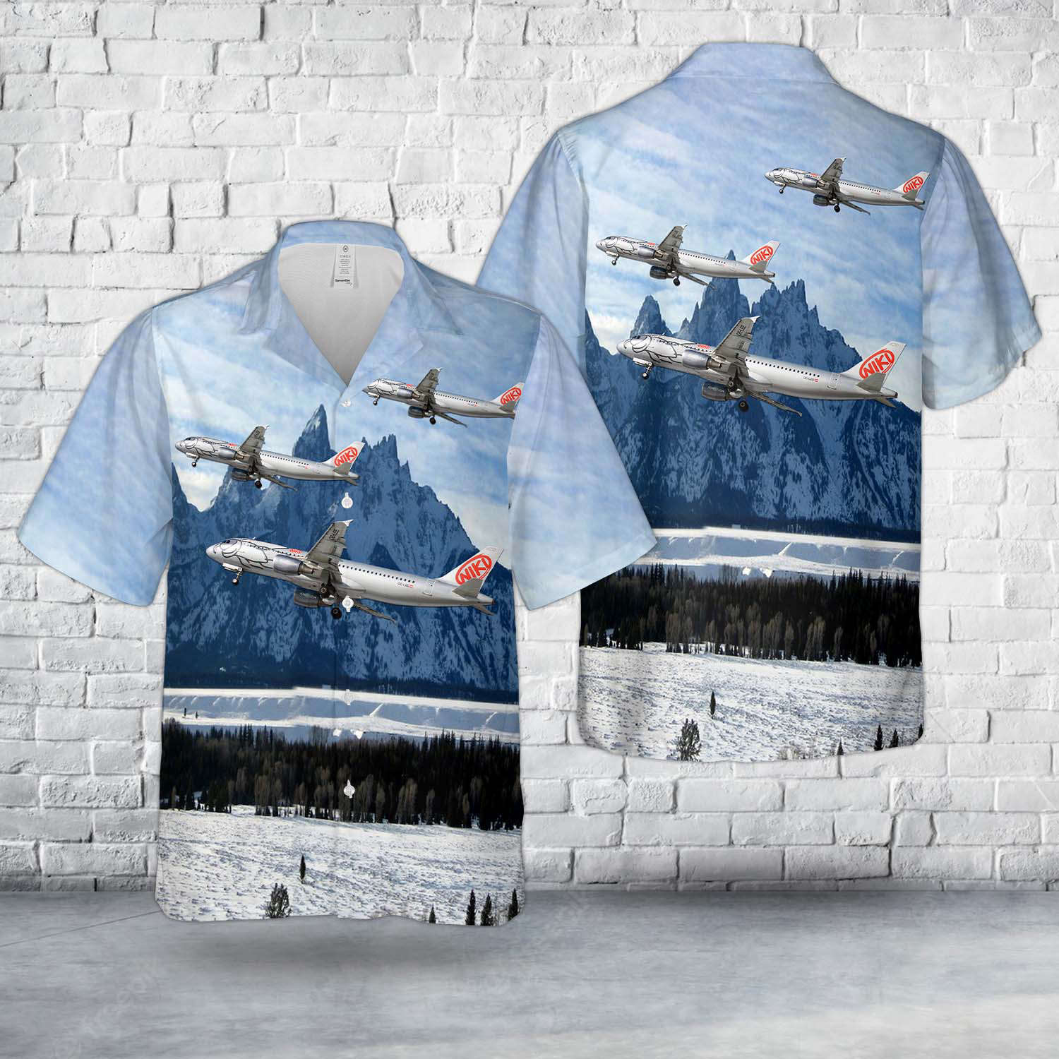 Austria, Niki (airline) Airbus A320-214 OE-LEE Hawaiian Shirt Gift for Men Dad Father Gift for Men Dad Father