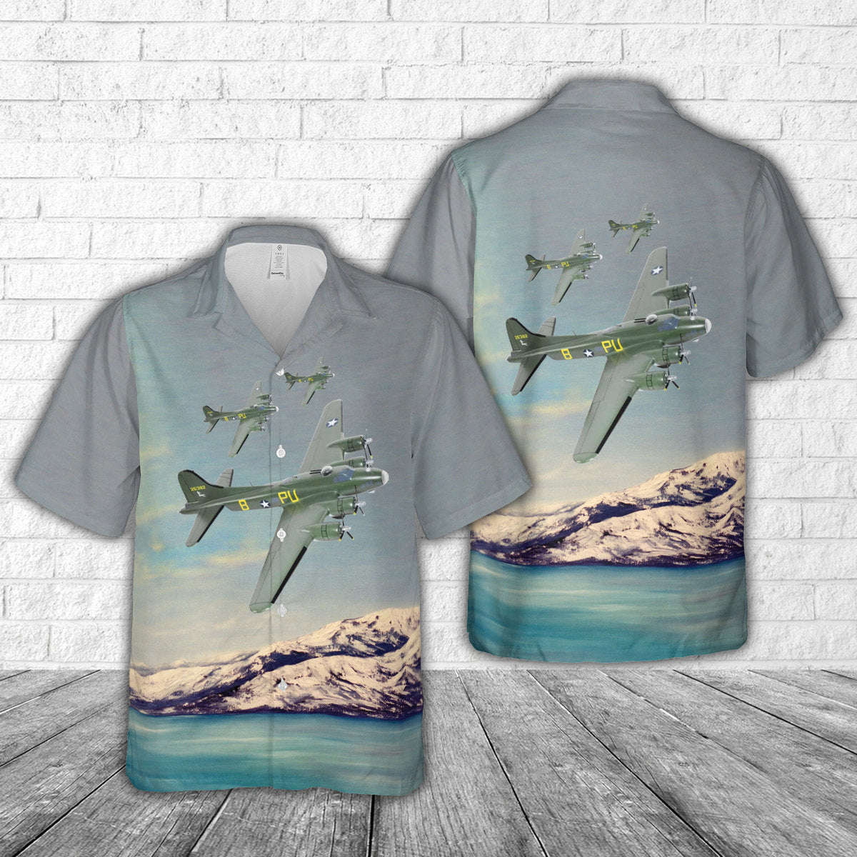 B-17 Flying Fortress 303rd BG 360th BS “The Witches Tit” WWII Hawaiian Shirt Gift for Men Dad Father Gift for Men Dad Father