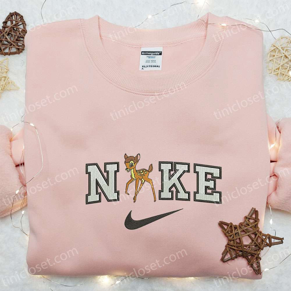 Bambi x Nike Cartoon Embroidered Shirt – Disney Inspired Nike Shirt