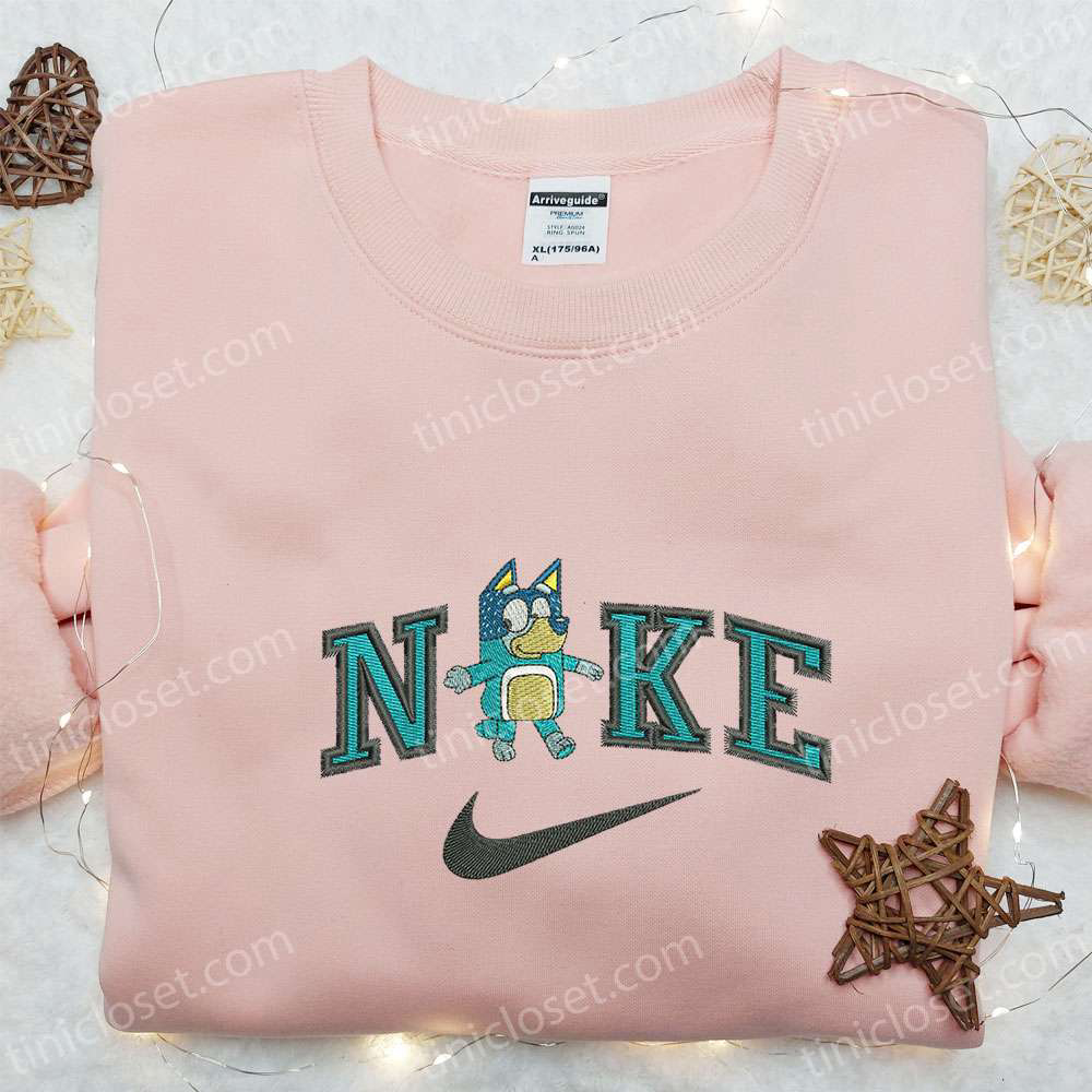 Bandit x Nike Cartoon Embroidered Sweatshirt – Bluey Shirt Nike Inspired
