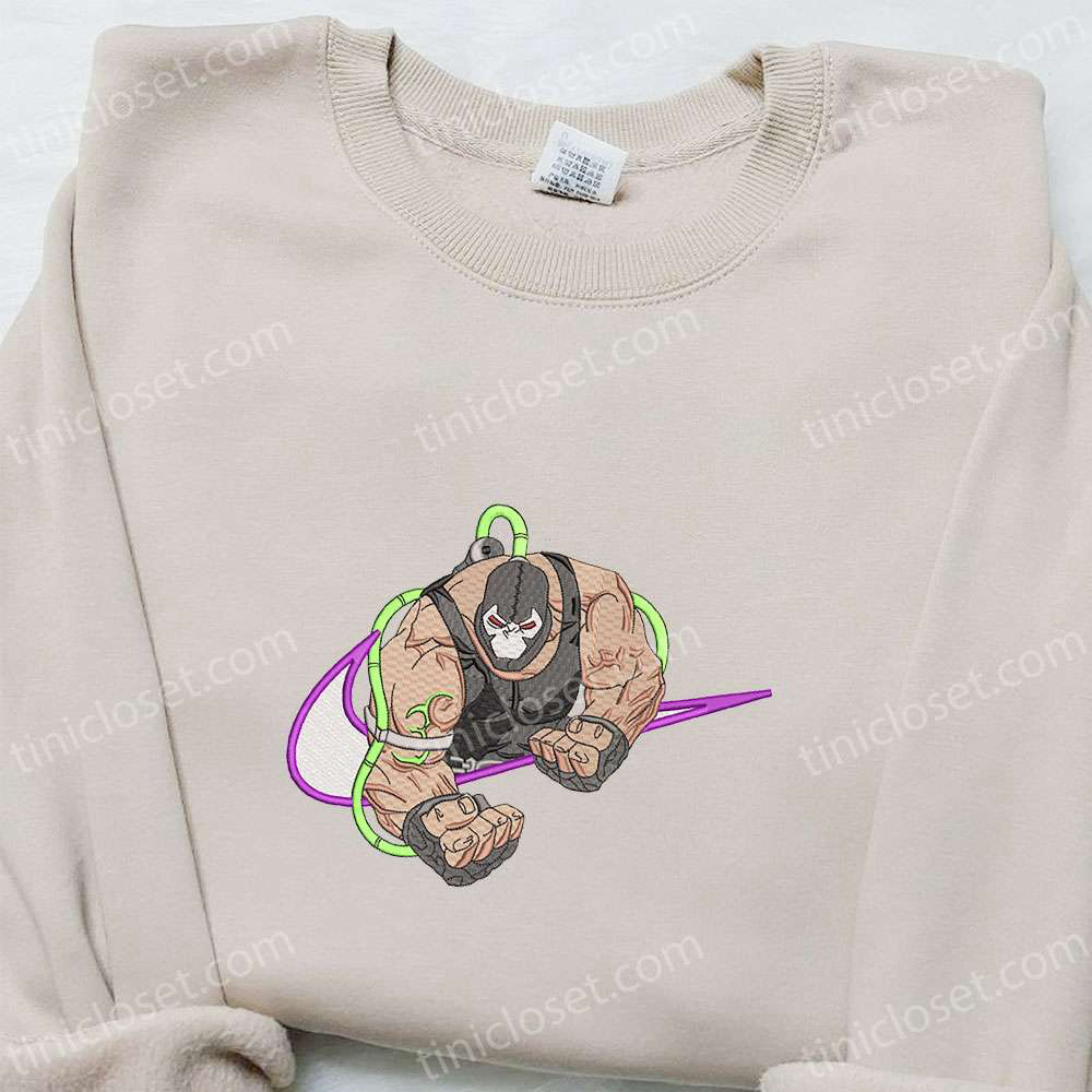 Bane x Nike Swoosh Movie Embroidered Sweatshirt & Batman Shirt Nike Inspired