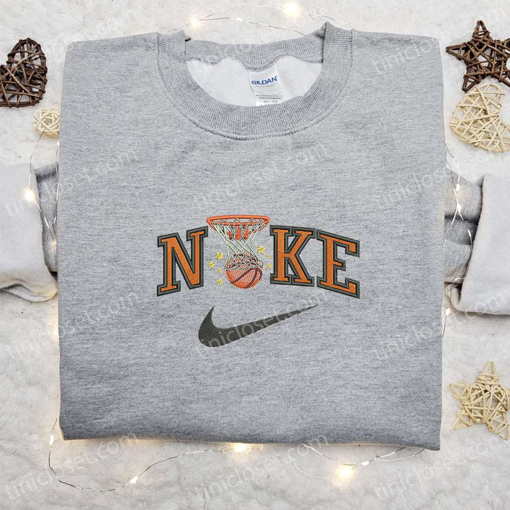 Nike Basketball Sport Embroidered Sweatshirt & Shirt: NBA Inspired Apparel