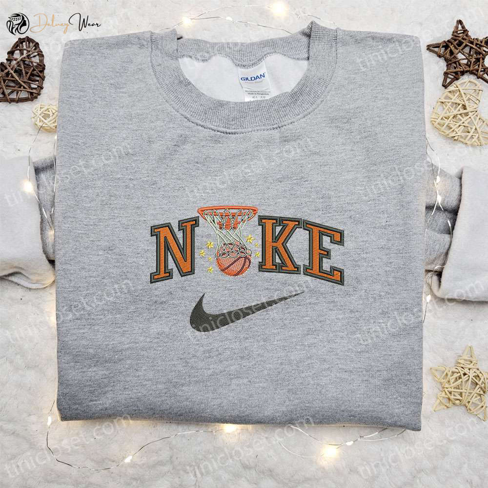 Nike Basketball Sport Embroidered Sweatshirt & Shirt: NBA Inspired Apparel