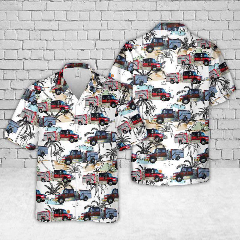 Bay County Fire Rescue Hawaiian Shirt Gift for Men Dad Father Gift for Men Dad Father