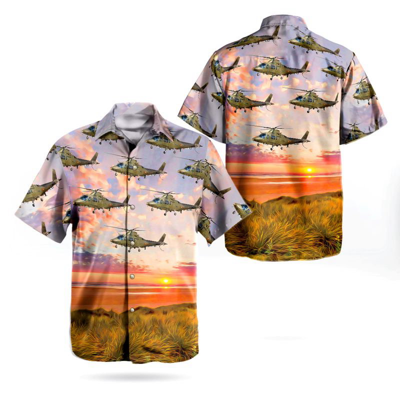 Belgian Land Component Agusta A-109HO (A-109BA) Hawaiian Shirt Gift for Men Dad Father Gift for Men Dad Father