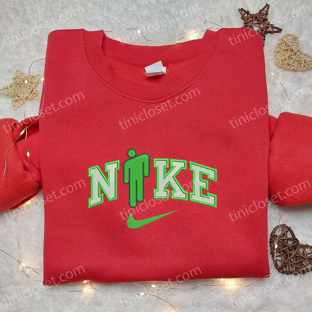 Blohsh x Nike Embroidered Sweatshirt Billie Eilish Fanon Shirt Nike Inspired Tee